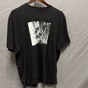 Armani Exchange Black and White Urban Tee